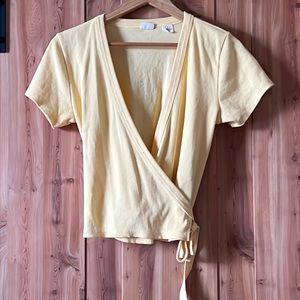Worn Twice Cute Casual Sunny Wrap Shirt